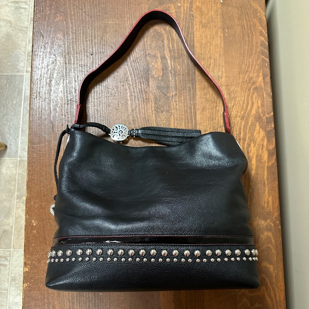 Brighton Pretty Tough Rockwell Leather Shoulder Bag